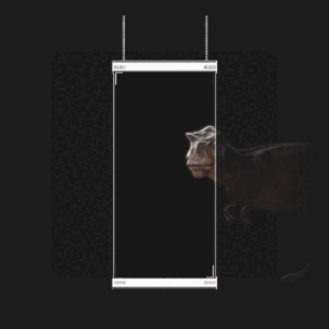 Transparent led film display for hanging setting